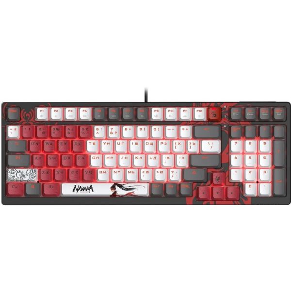 Клавиатура проводная A4Tech Bloody S98 Naraka BLMS Plus USB, проводная, черный/красный, s98 naraka blms red plus