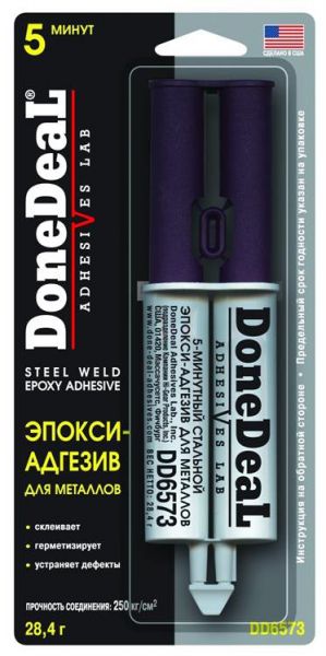 Клей Done Deal №6573 5-ти минутный эпокси-адгезив серый