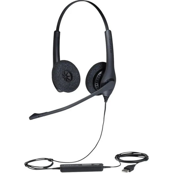 Проводная гарнитура Jabra BIZ 1500 Duo USB черный