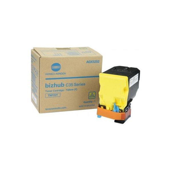 Тонер для картриджа Konica Minolta TNP-22Y для  bizhub C35, C35P, желтый (A0X5252)